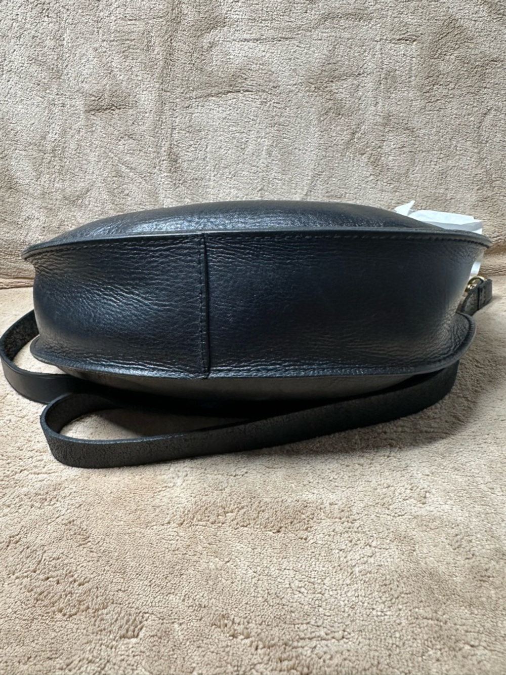 Madewell Black Leather Saddle Crossbody Bag - Picture 7 of 11